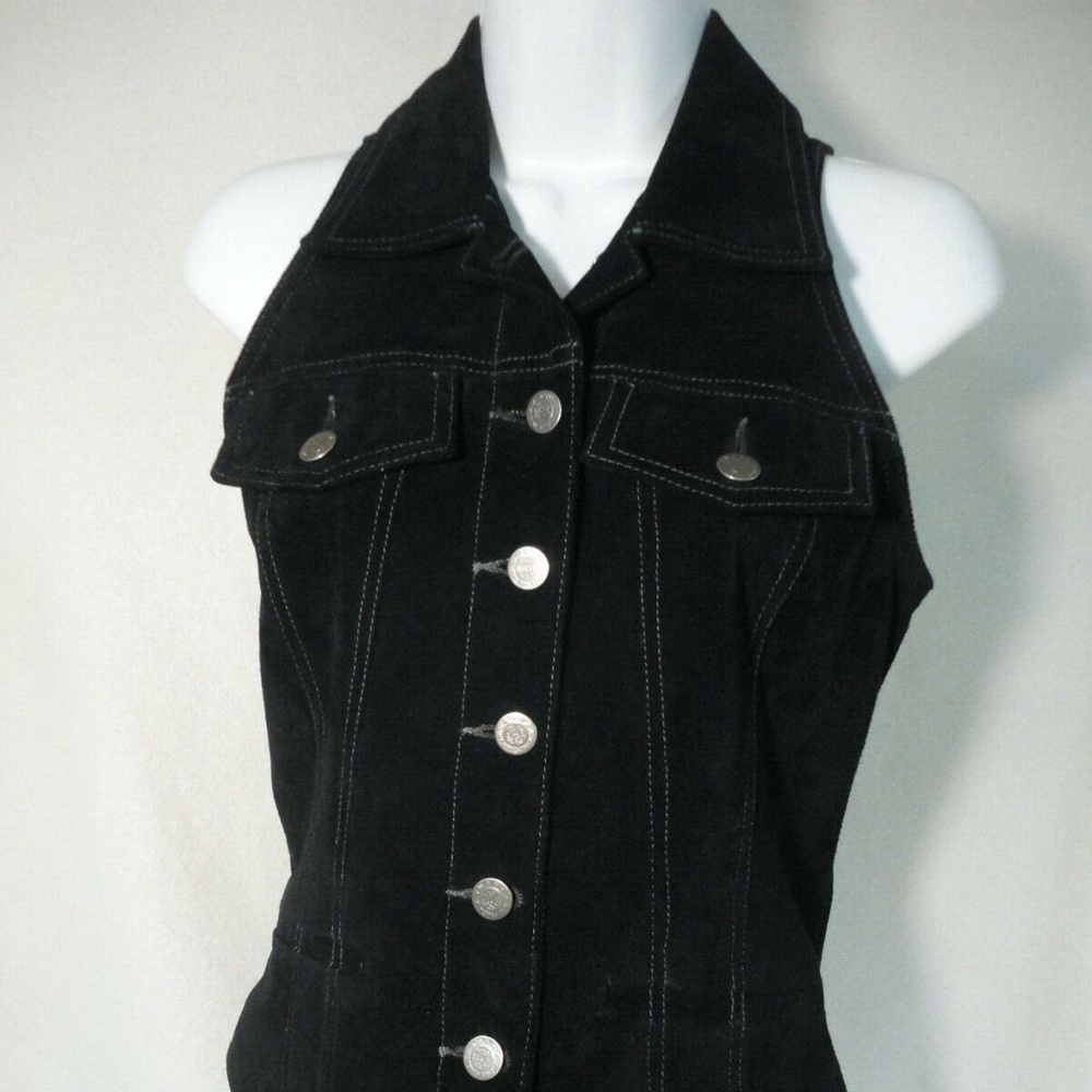 SCULLY BLACK GENUINE SUEDE LEATHER SZ 8